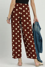 Wine Polka Dot Pants