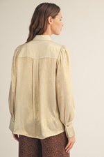 Buttoned Metallic Shirt