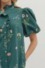 Floral Ruffle Mini Dress