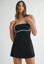 Contrast Binding Romper