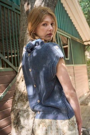 Tab Sleeve Sweater
