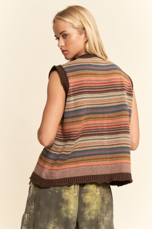 Striped Sweater Vest