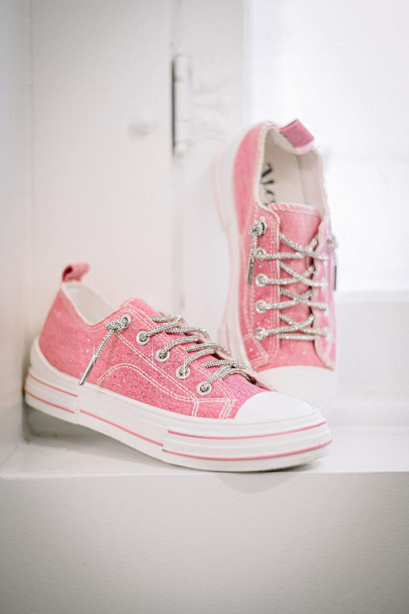 Aman Sparkle Sneaker - Pink