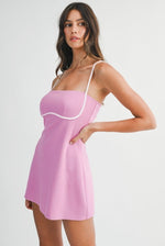 Contrast Binding Romper