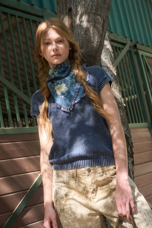 Tab Sleeve Sweater