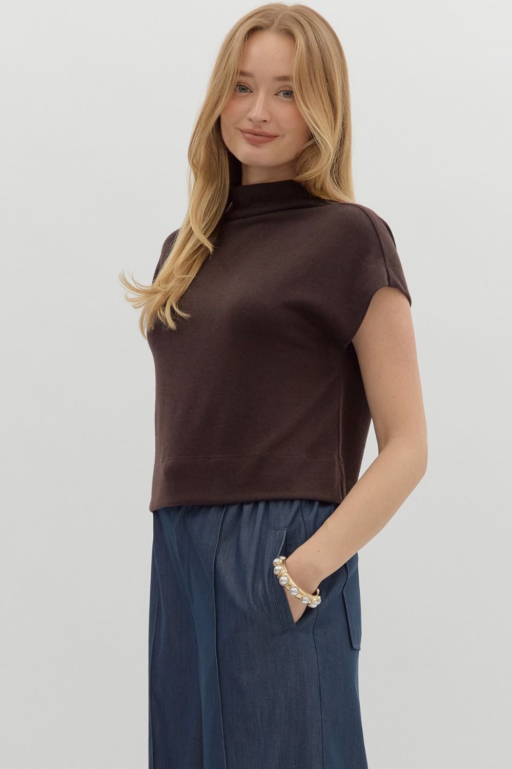 Mock Neck Pullover