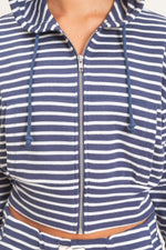 Waffle Stripe Hoodie