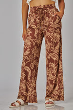 Natural Floral Pants
