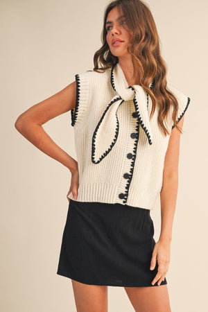 Tie Neck Vest