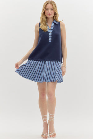 Striped Swing Dress