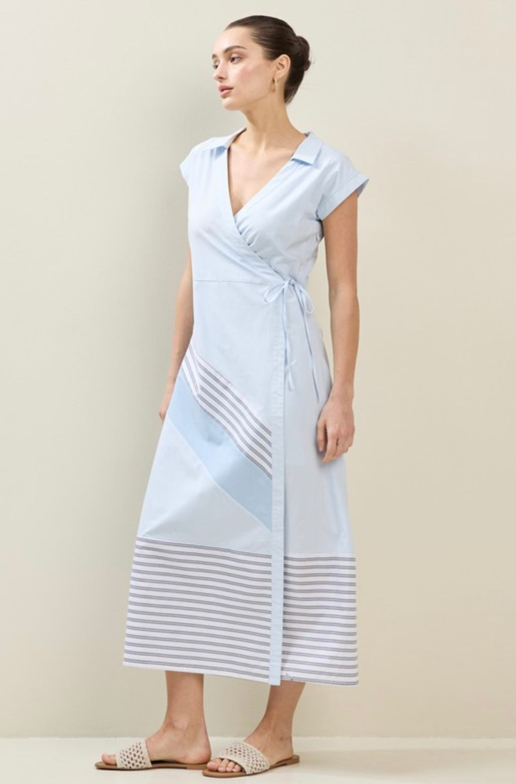 Maxi Wrap Shirt Dress