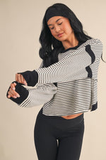 Stripe Cut-Out Top