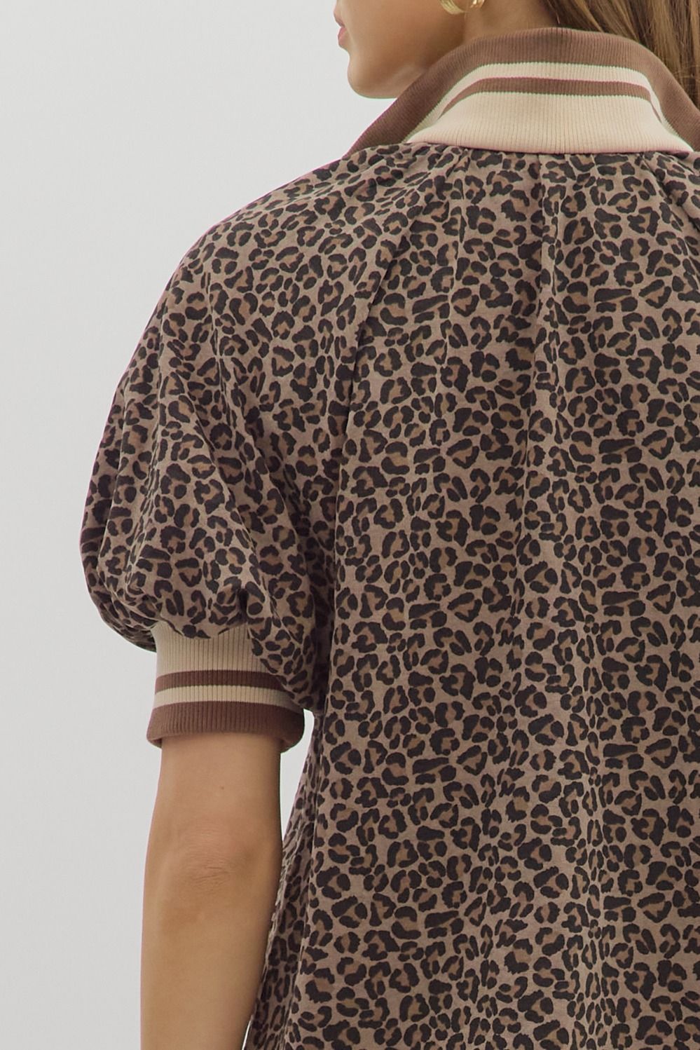 Puff Sleeve Leopard Top
