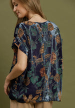 Burnout Velvet Top