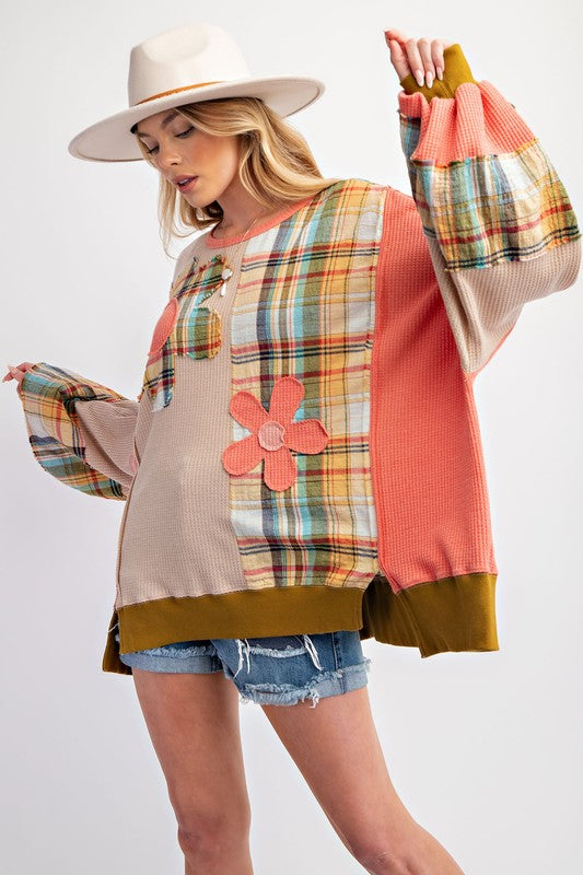 Plaid Daisy Top