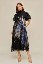 Blue Burst Dress