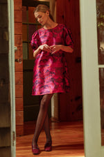 Puff Jacquard Dress