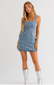 Sweetheart Denim Dress