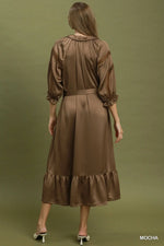 Satin Lace Midi