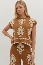 Elite Damask Top
