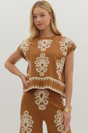Elite Damask Top