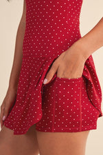 Polka-Dot Athletic Dress