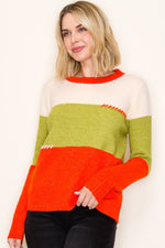 Bright Accent Sweater