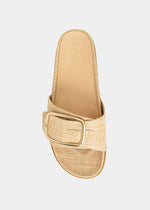 Delphine Raffia Slide