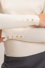 Ivory Crew Neck Sweater