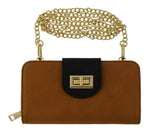 Suede Crossbody Wallet