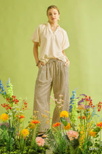 Striped Wide Leg Pants