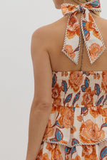 Floral Tiered Midi Dress