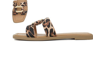 Feng Leopard Sandal