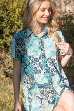 Paisley Patch Dress