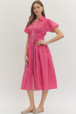 Peppy Stripe Midi