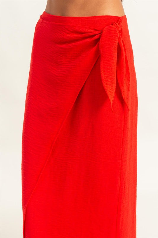 Crinkle Maxi Skirt