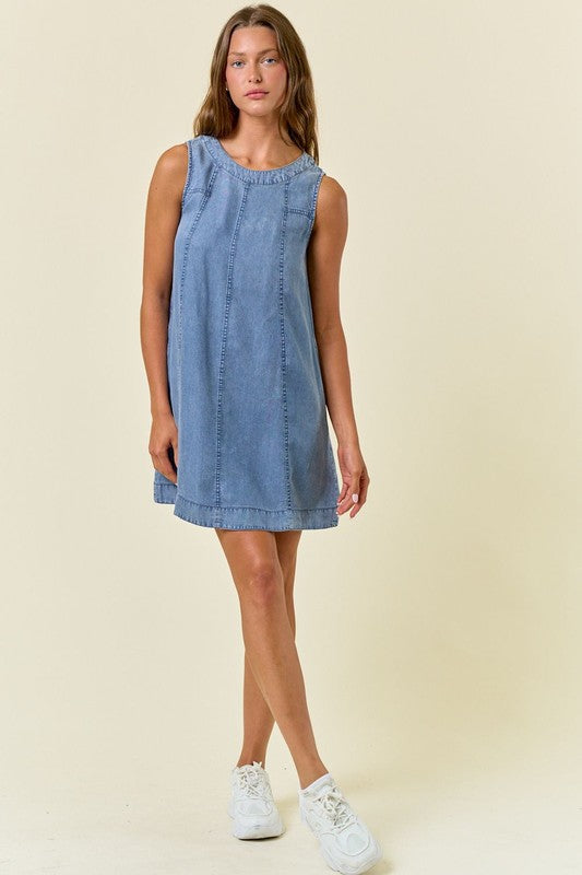 Chambray A-Line Dress
