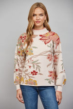 Floral Jacquard Sweater