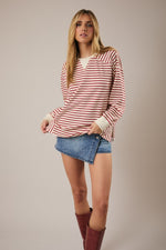 Striped Thermal Top