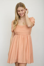 Pleated Bodice Dress