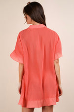 Pleated Mini Dress