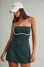 Contrast Binding Romper