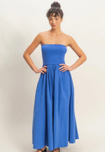 Priscilla Strapless Midi Dress
