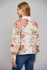 Floral Jacquard Sweater