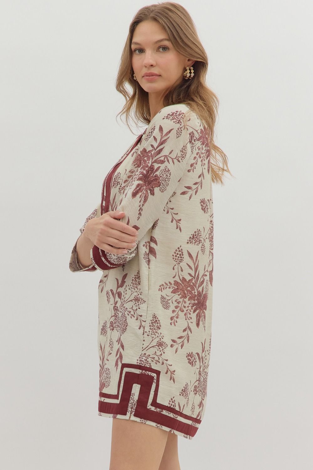 Key Trim Dress