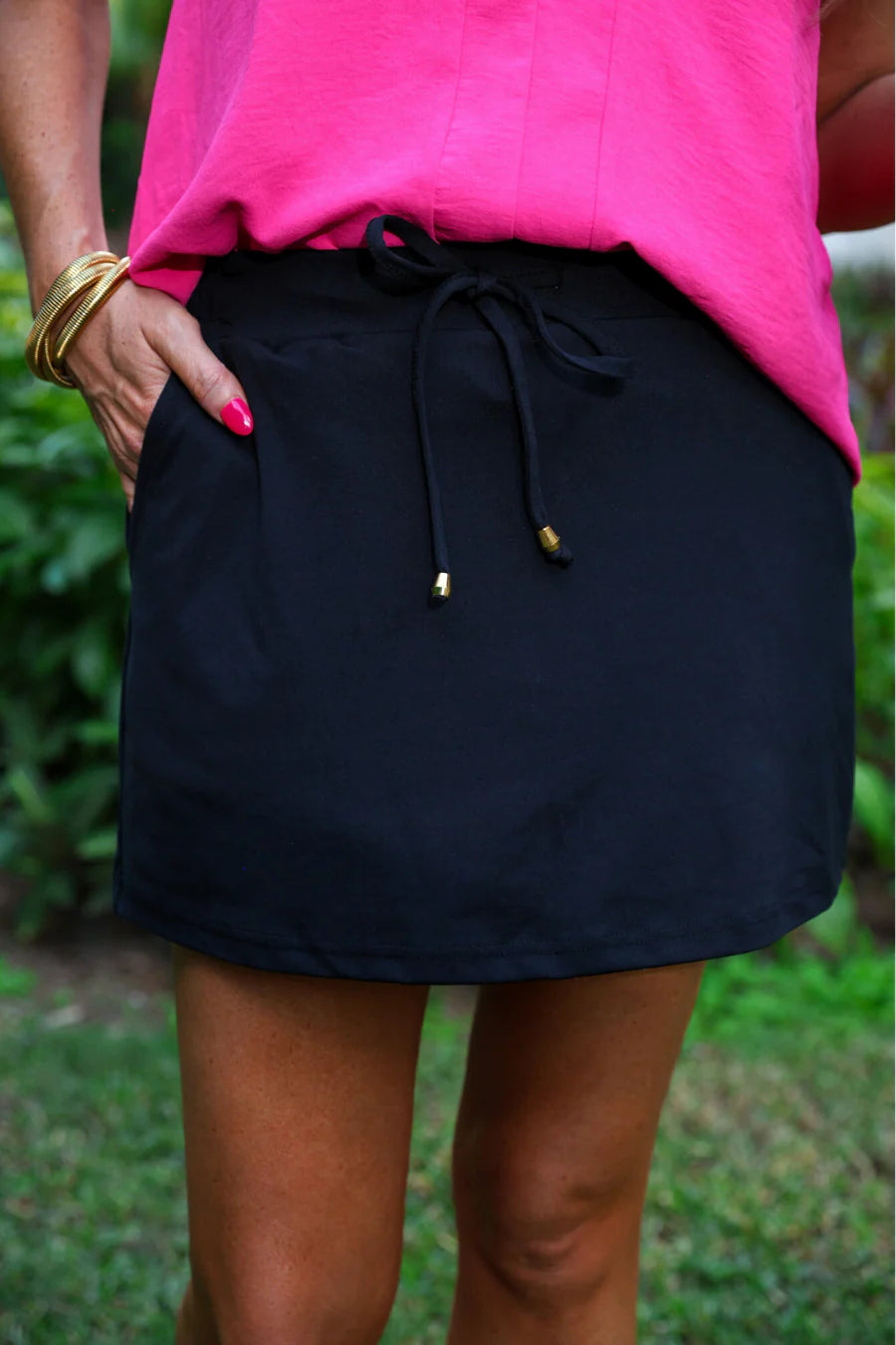 Solid Color Skort