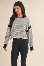 Stripe Cut-Out Top