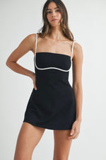 Contrast Binding Romper