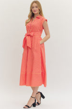 Candy Stripe Midi Dress