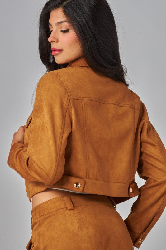 Suede Biker Jacket